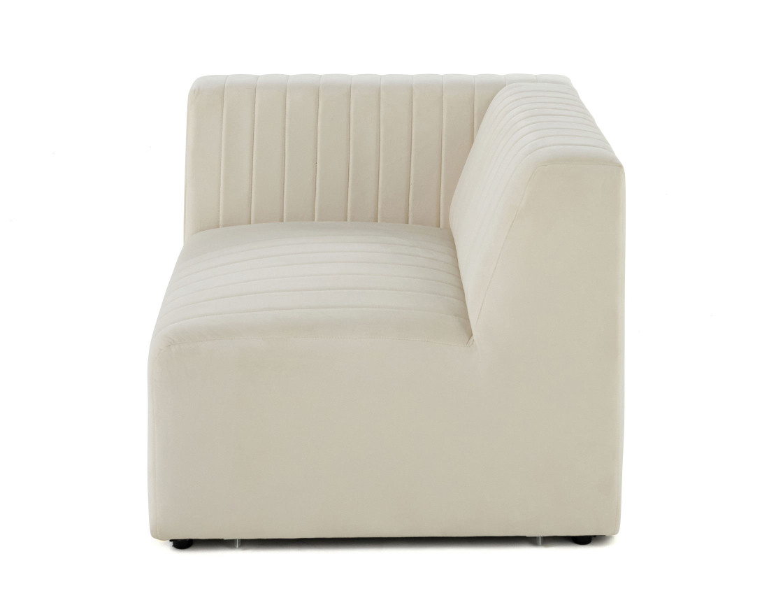 Module d'assise gauche en velours Nova Module d'assise gauche en velours Nova