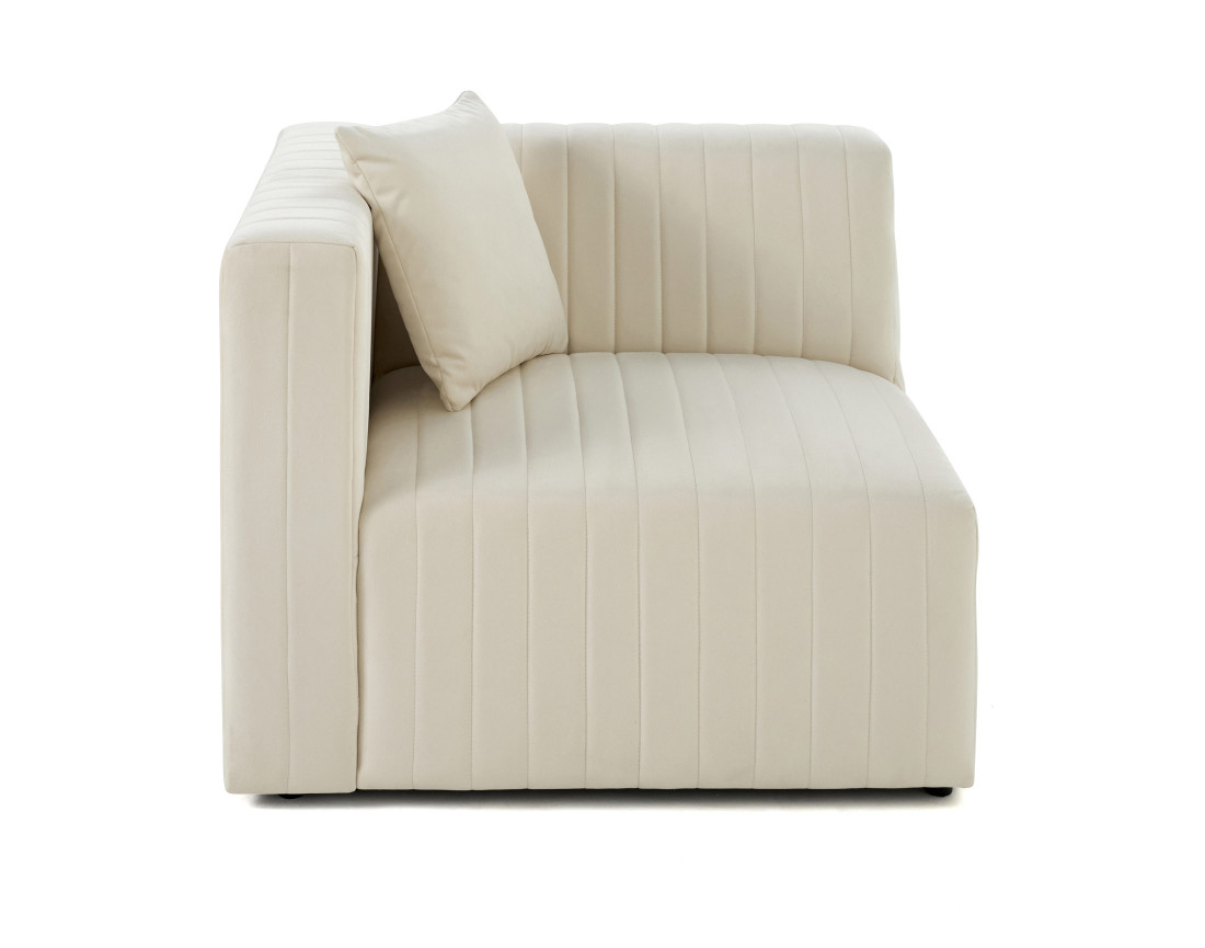 Module d'assise gauche en velours Nova Module d'assise gauche en velours Nova