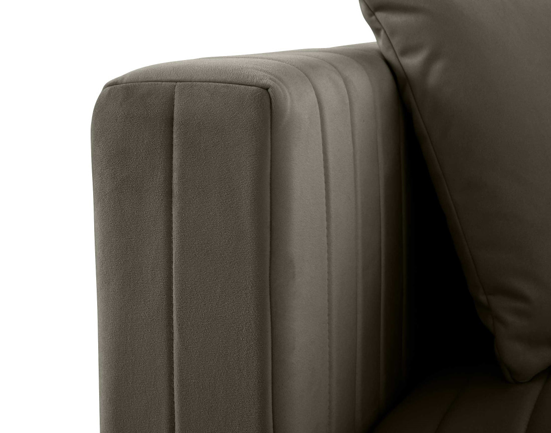 Module d'assise gauche en velours Nova Module d'assise gauche en velours Nova