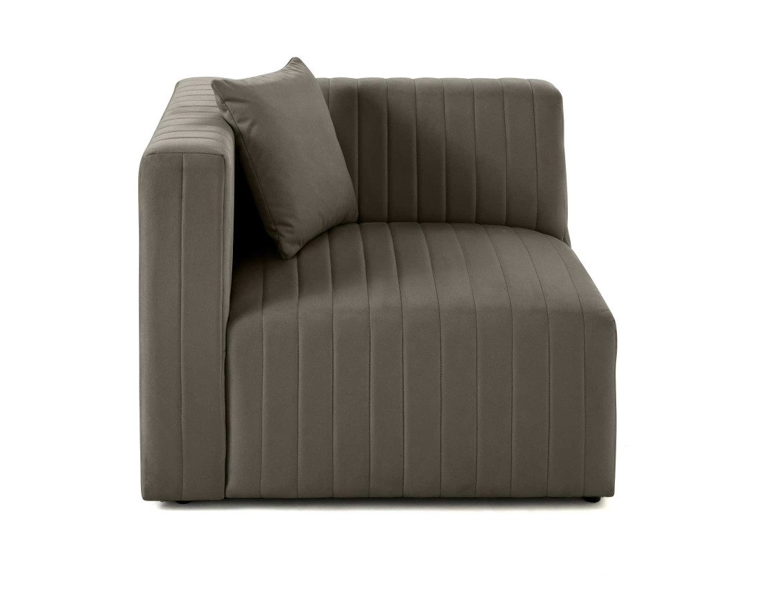 Module d'assise gauche en velours Nova Module d'assise gauche en velours Nova