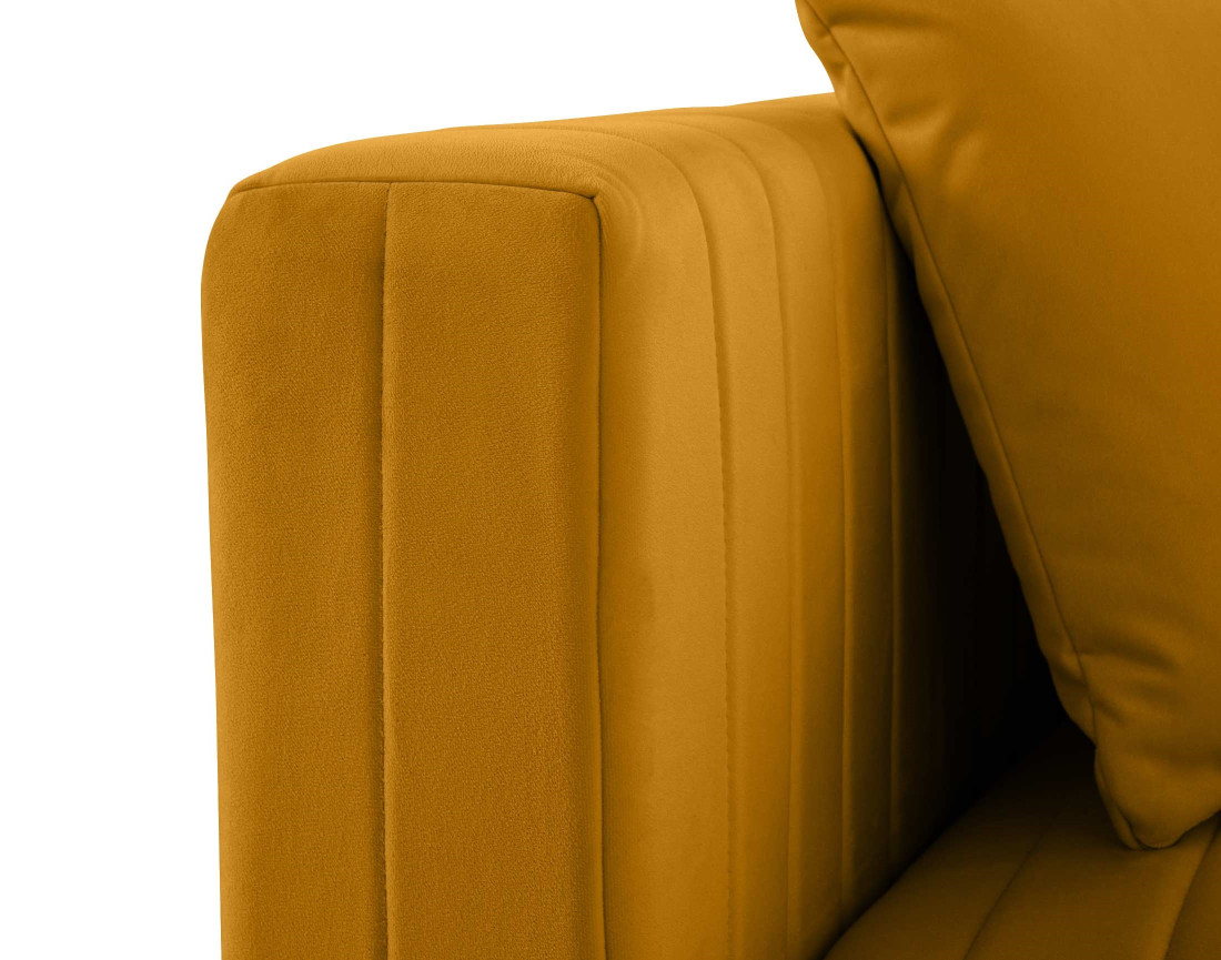 Module d'assise gauche en velours Nova