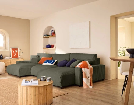 Canapé panoramique en U 7...