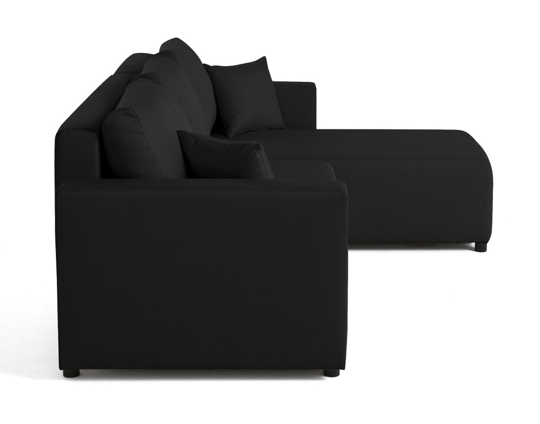 Canapé d'angle réversible 4 places convertible avec coffre en tissu Regala Canapé d'angle réversible 4 places convertible avec coffre en tissu Regala