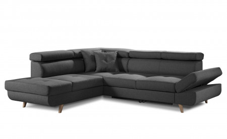 Linea - Canapé d'angle gauche convertible scandinave - L 252 x P 190cm Linea - Canapé d'angle gauche convertible scandinave - L 252 x P 190cm