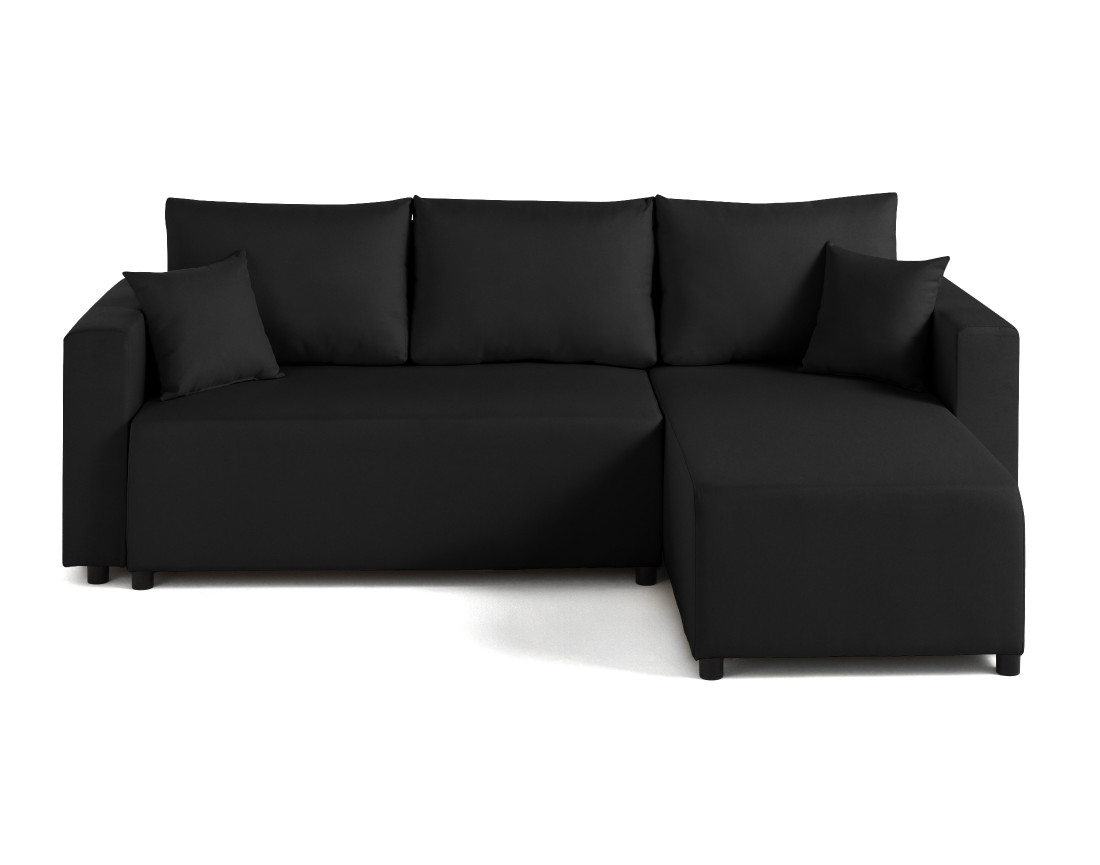 Canapé d'angle réversible 4 places convertible avec coffre en tissu Regala Canapé d'angle réversible 4 places convertible avec coffre en tissu Regala