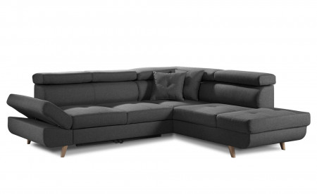 Linea - Canapé d'angle droit convertible scandinave - L 252 x P 190cm Linea - Canapé d'angle droit convertible scandinave - L 252 x P 190cm