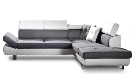 Lisbona - Canapé d'angle droit convertible - L 252 x P 190cm Lisbona - Canapé d'angle droit convertible - L 252 x P 190cm