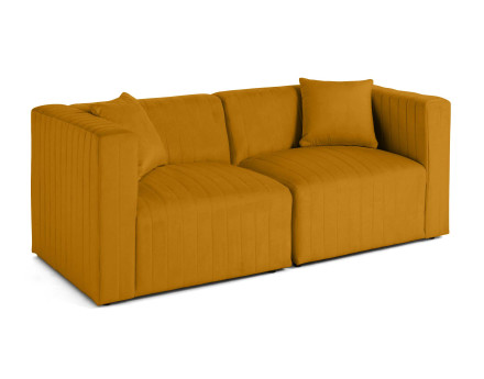 Canapé modulable 2 places en velours Nova