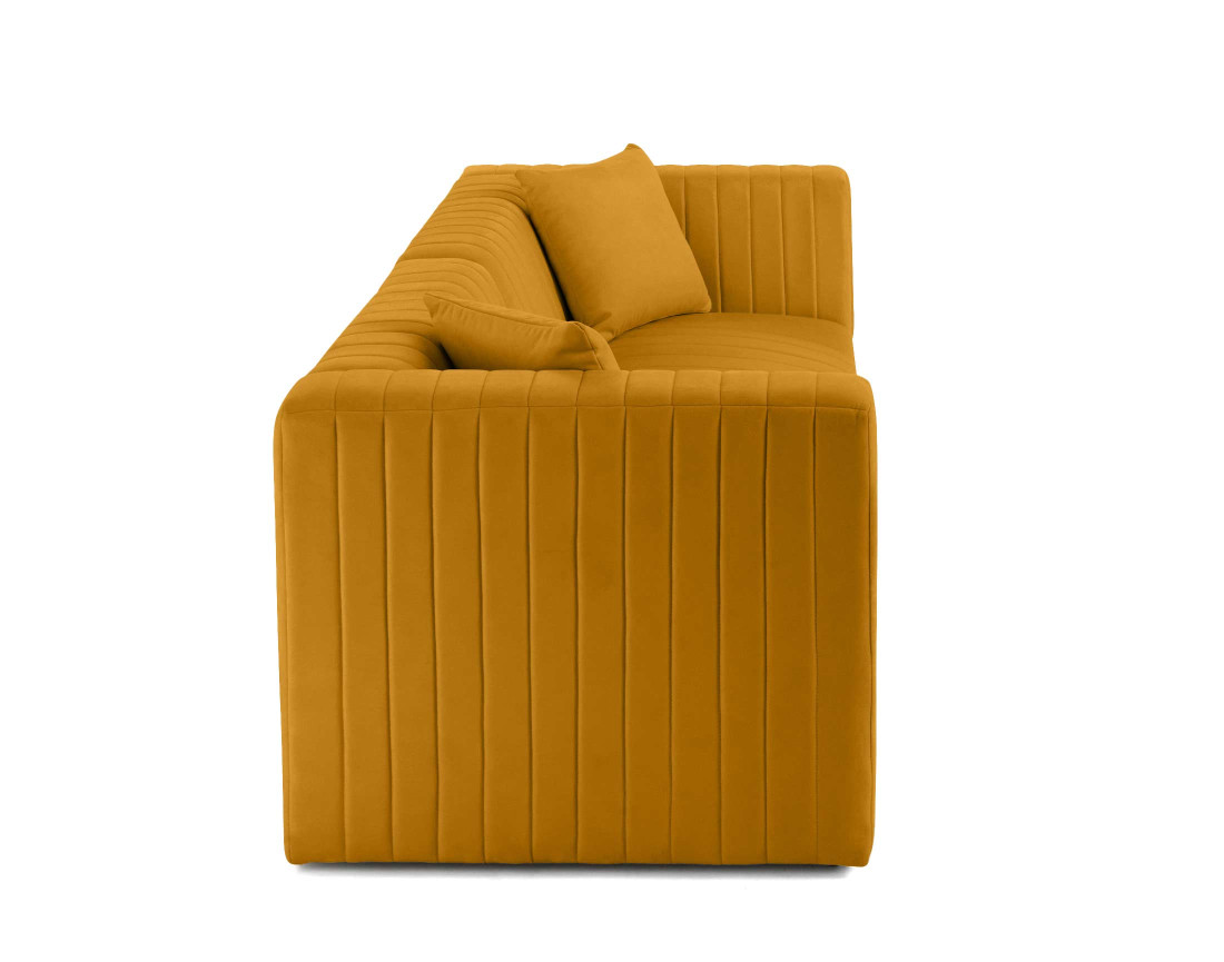 Canapé modulable 2 places en velours Nova