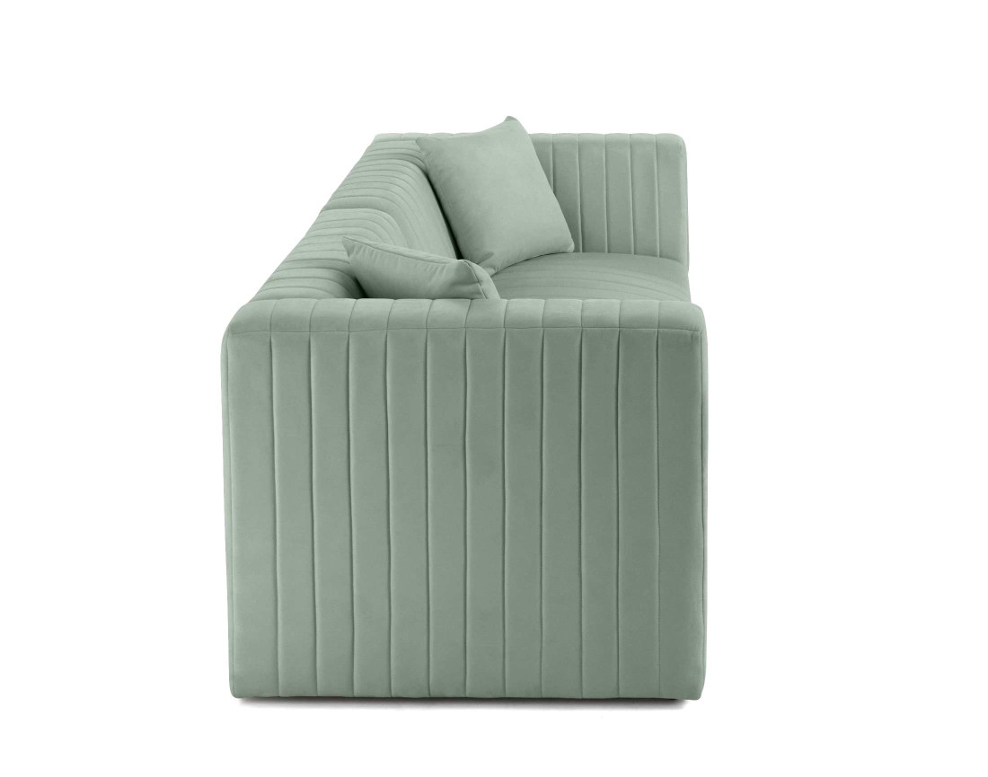 Canapé modulable 2 places en velours Nova