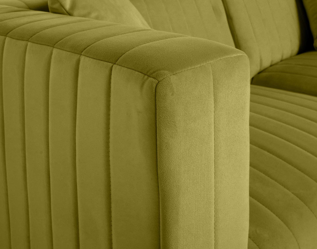 Canapé modulable 2 places en velours Nova