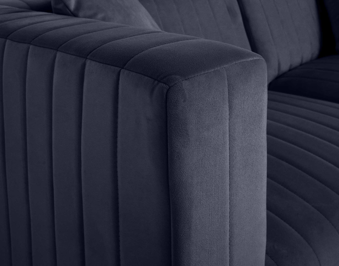 Canapé modulable 2 places en velours Nova