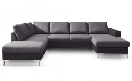 BOBOCHIC LILLY - Canapé panoramique convertible en tissu - coffre - angle gauche BOBOCHIC LILLY - Canapé panoramique convertible en tissu - coffre - angle gauche