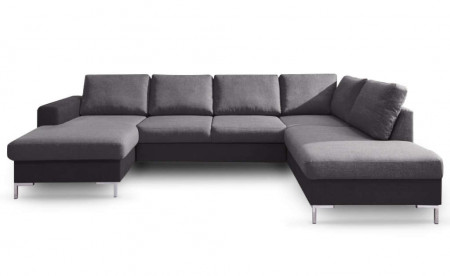 BOBOCHIC LILLY - Canapé panoramique convertible en tissu- coffre - angle droit BOBOCHIC LILLY - Canapé panoramique convertible en tissu- coffre - angle droit