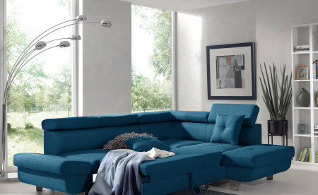 Lisbona - Canapé d'angle droit convertible - L 252 x P 190cm Lisbona - Canapé d'angle droit convertible - L 252 x P 190cm