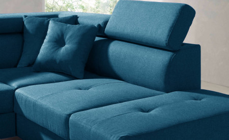 Lisbona - Canapé d'angle droit convertible - L 252 x P 190cm Lisbona - Canapé d'angle droit convertible - L 252 x P 190cm