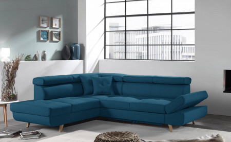 Linea - Canapé d'angle gauche convertible scandinave - L 252 x P 190cm Linea - Canapé d'angle gauche convertible scandinave - L 252 x P 190cm