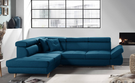 Linea - Canapé d'angle gauche convertible scandinave - L 252 x P 190cm Linea - Canapé d'angle gauche convertible scandinave - L 252 x P 190cm
