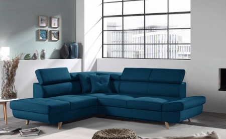 Linea - Canapé d'angle gauche convertible scandinave - L 252 x P 190cm Linea - Canapé d'angle gauche convertible scandinave - L 252 x P 190cm