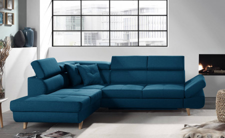 Linea - Canapé d'angle gauche convertible scandinave - L 252 x P 190cm Linea - Canapé d'angle gauche convertible scandinave - L 252 x P 190cm