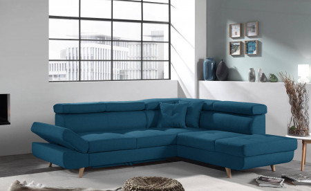 Linea - Canapé d'angle droit convertible scandinave - L 252 x P 190cm Linea - Canapé d'angle droit convertible scandinave - L 252 x P 190cm