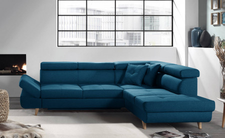 Linea - Canapé d'angle droit convertible scandinave - L 252 x P 190cm Linea - Canapé d'angle droit convertible scandinave - L 252 x P 190cm