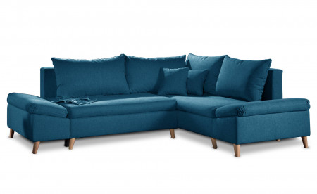 Rosa - Canapé d'angle scandinave droite convertible avec rangement - 258x196x85cm Rosa - Canapé d'angle scandinave droite convertible avec rangement - 258x196x85cm