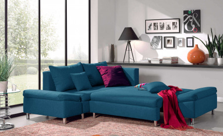 Jade - Canapé d'angle gauche convertible avec rangement - 258x196x85cm Jade - Canapé d'angle gauche convertible avec rangement - 258x196x85cm