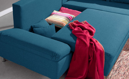 Jade - Canapé d'angle gauche convertible avec rangement - 258x196x85cm Jade - Canapé d'angle gauche convertible avec rangement - 258x196x85cm