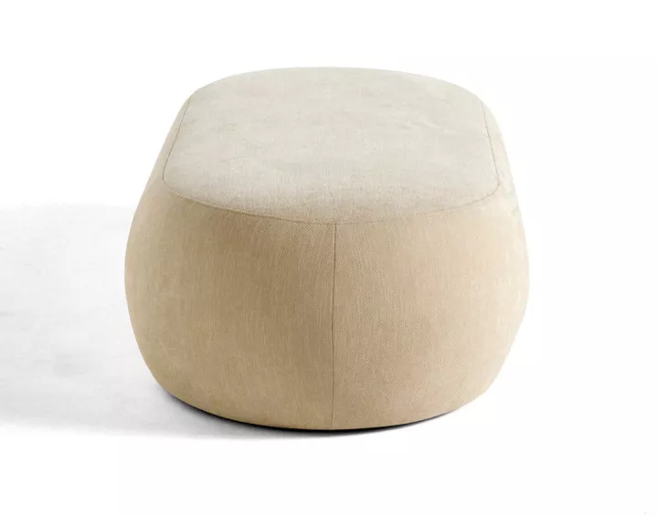 Santorini - pouf modulable en tissu texturé