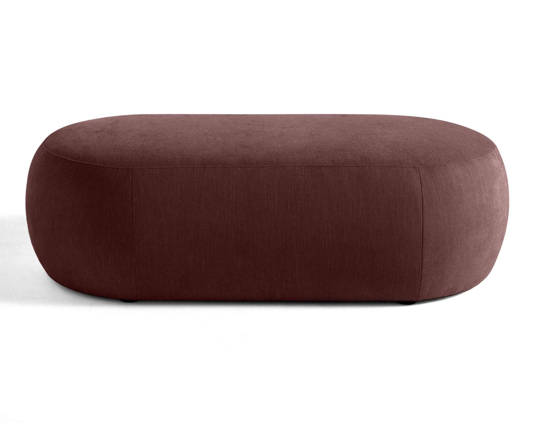 Santorini - pouf modulable en tissu texturé