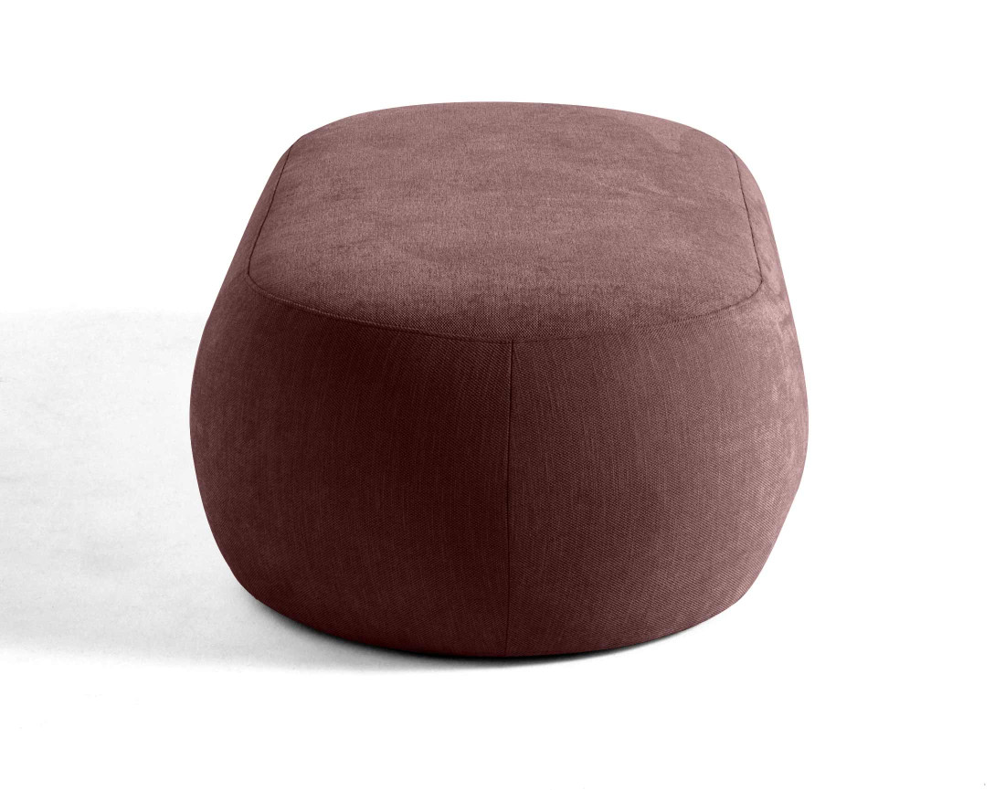 Santorini - pouf modulable en tissu texturé