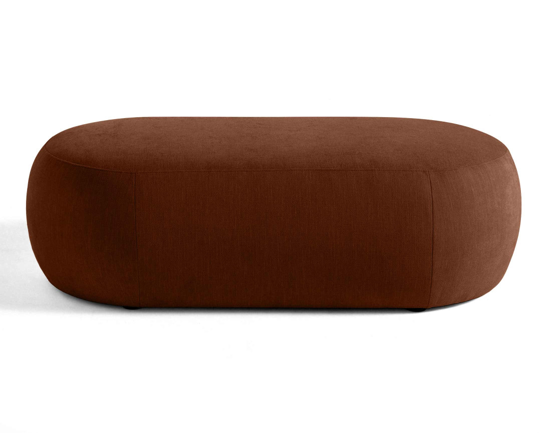 Santorini - pouf modulable en tissu texturé