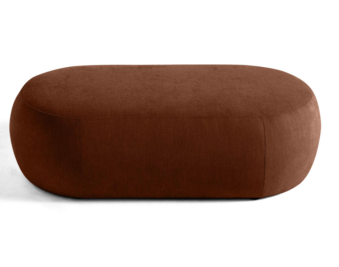 Santorini - pouf modulable en tissu texturé