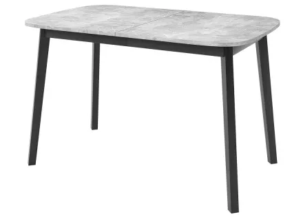 Table à manger extensible gris et noir 130 à 170 cm Magov