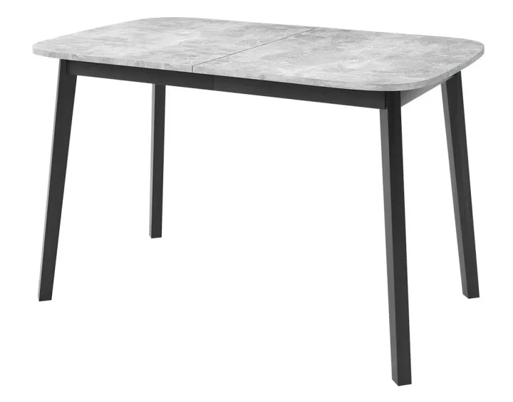 Table à manger extensible gris et noir 130 à 170 cm Magov