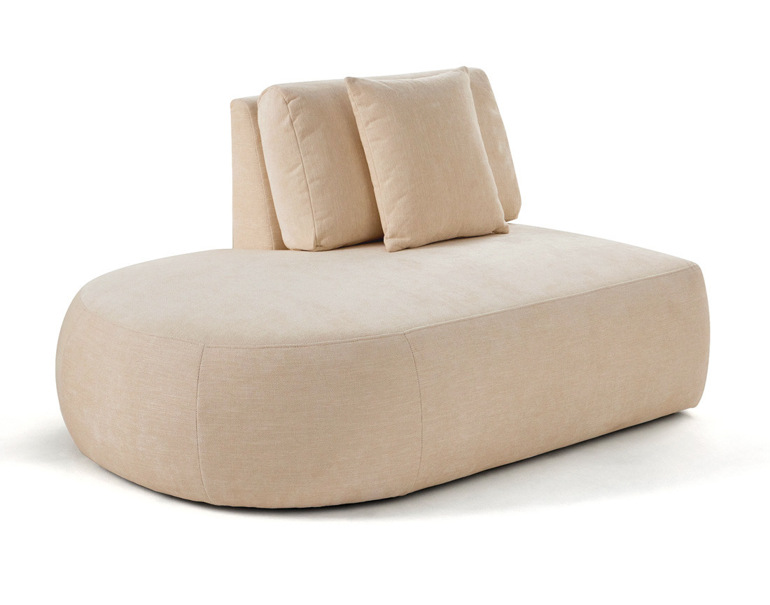 Module d'assise gauche en tissu texturé - Santorini Module d'assise gauche en tissu texturé - Santorini