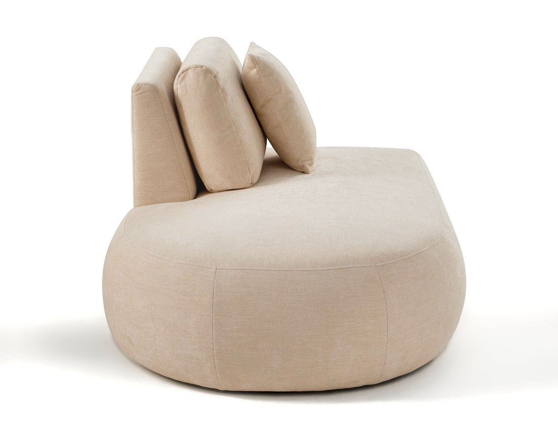 Module d'assise gauche en tissu texturé - Santorini Module d'assise gauche en tissu texturé - Santorini