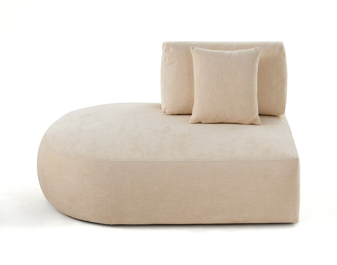Module d'assise gauche en tissu texturé - Santorini Module d'assise gauche en tissu texturé - Santorini