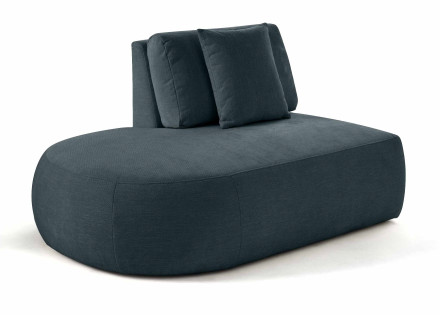 Module d'assise gauche en tissu texturé - Santorini