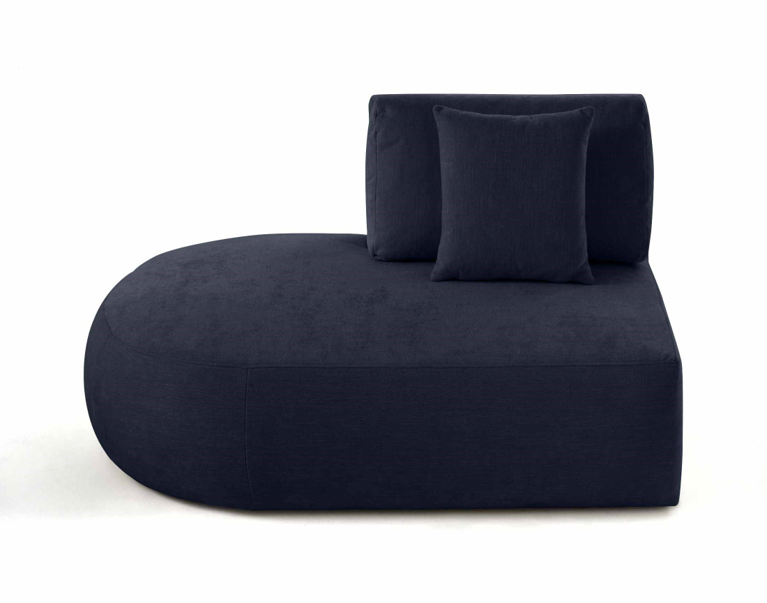 Module d'assise gauche en tissu texturé - Santorini