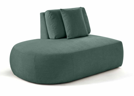 Module d'assise gauche en tissu texturé - Santorini