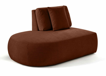 Module d'assise gauche en tissu texturé - Santorini