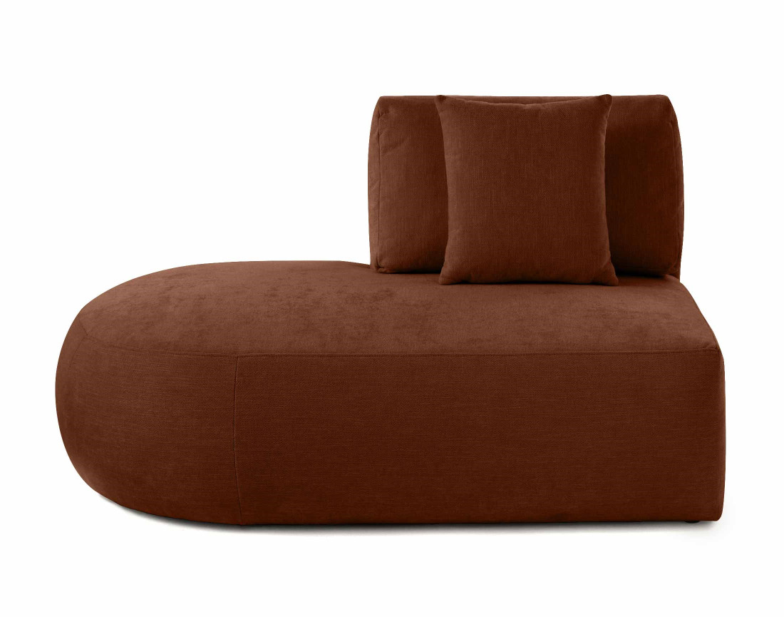 Module d'assise gauche en tissu texturé - Santorini