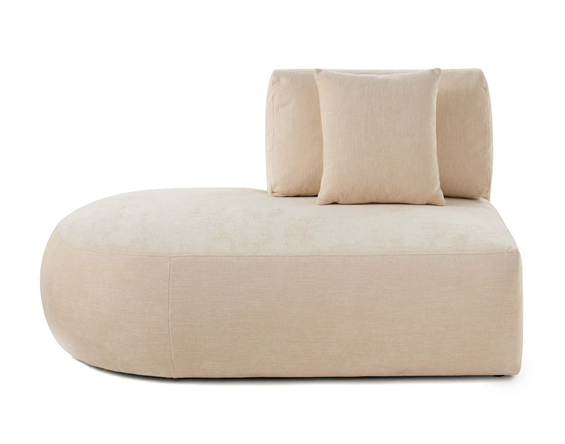 Module d'assise gauche en tissu texturé - Santorini Module d'assise gauche en tissu texturé - Santorini