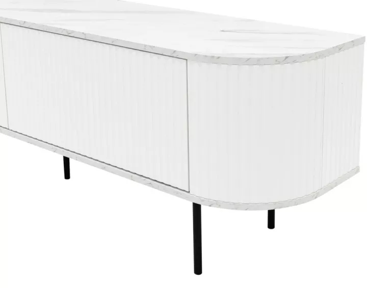 Meuble TV blanc 180 cm Thio