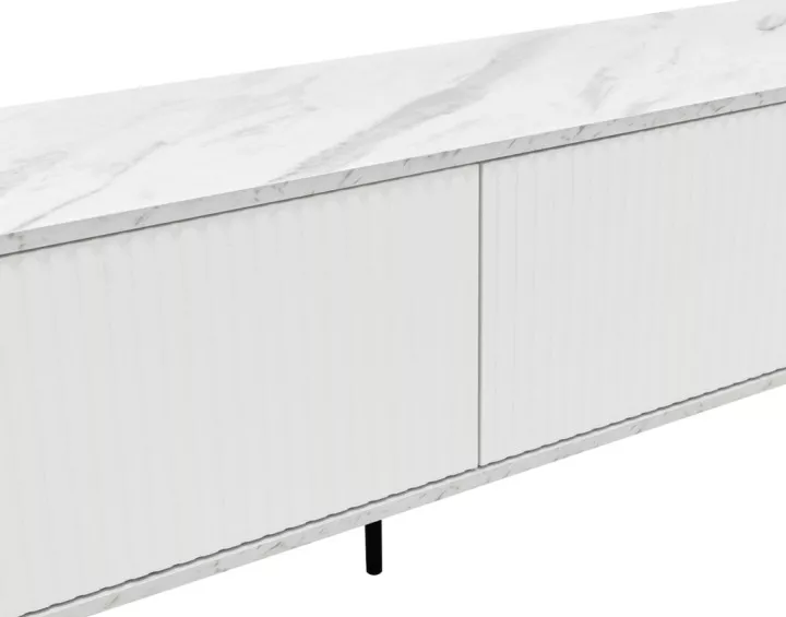 Meuble TV blanc 180 cm Thio