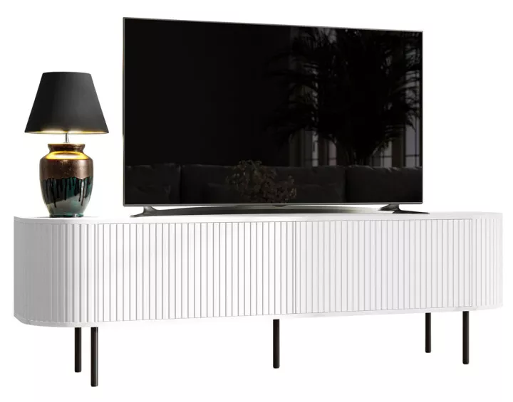 Meuble TV blanc 180 cm Thio