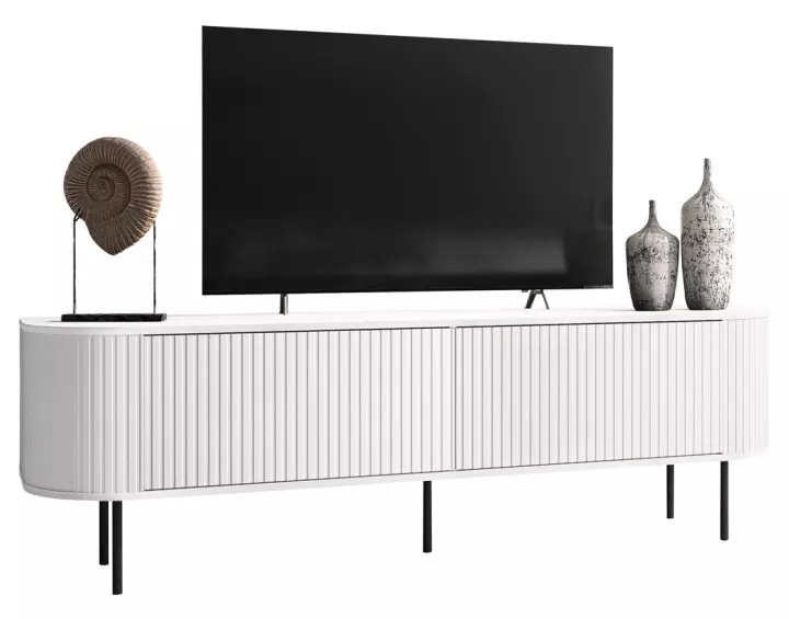 Meuble TV blanc 180 cm Thio