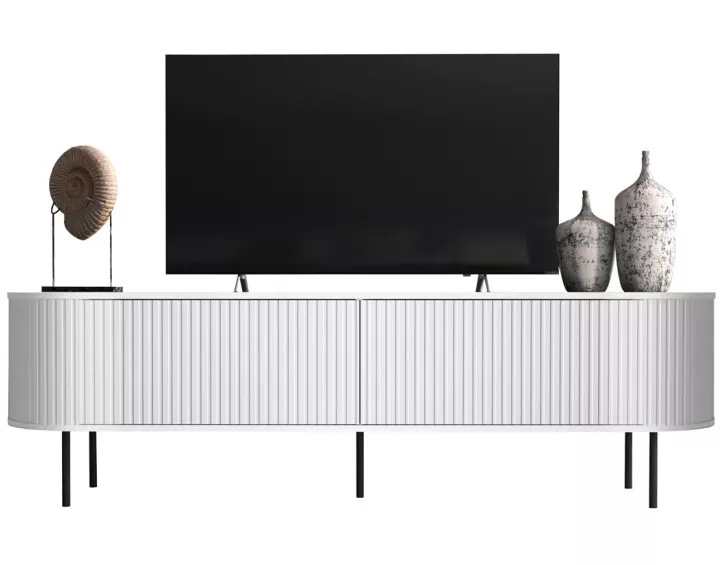 Meuble TV blanc 180 cm Thio